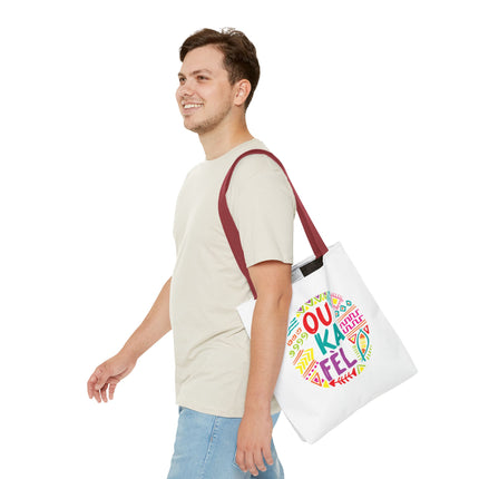 Ou Ka Fè’l Limited Edition Creole Motivation Tote Inspirational Haitian Design - CreoleSizzle