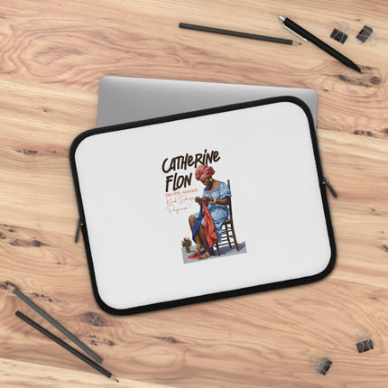 Catherine Flon Stitching the Flag of Freedom Haitian Heritage of the Revolution Laptop Sleeve - CreoleSizzle