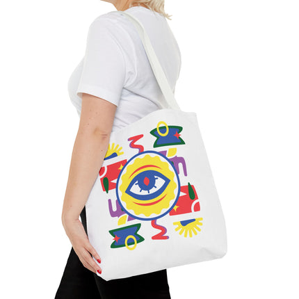 Vodou Eye Haitian Spiritual Art Tote Afro-Haitian Mysticism Design - CreoleSizzle