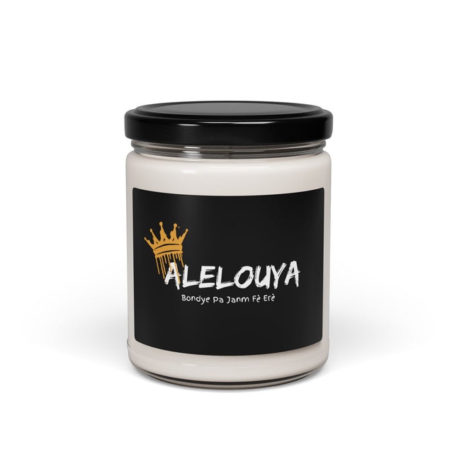 Alelouya Scented Candle – Haitian Inspired Soy Wax Candle – Uplifting Home Décor Gift Scented Soy Candle, 9oz - CreoleSizzle
