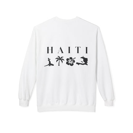 Haiti Horizon Coastal Heritage Crewneck Sweatshirt Island Nature Series Unisex Premium Fleece