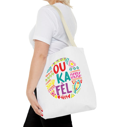 Ou Ka Fè’l Limited Edition Creole Motivation Tote Inspirational Haitian Design - CreoleSizzle