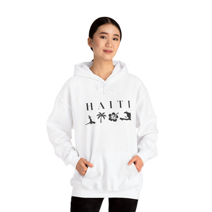 Haiti Island Escape Hoodie Unisex Caribbean Streetwear Tropical Nature Inspired Sweatshirt Caribbean Vibes