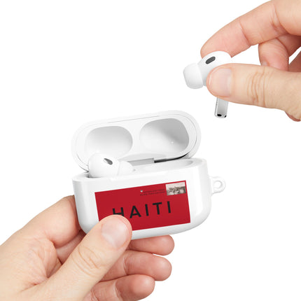 Haiti Postage Stamp Modern Diaspora Tribute AirPods Case Cultural Connection Series
