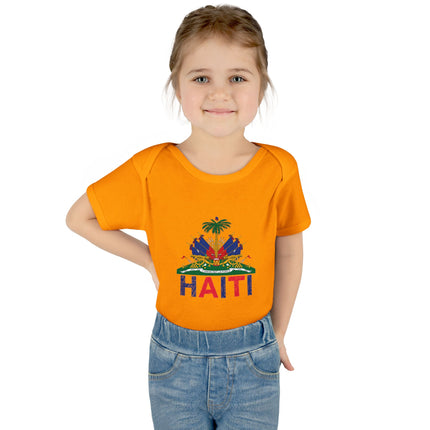 Ayiti in Crayon Haitian Pride Infant Baby Bodysuit Cultural Heritage Baby Onesie Diaspora Babywear Cute Baby Clothes