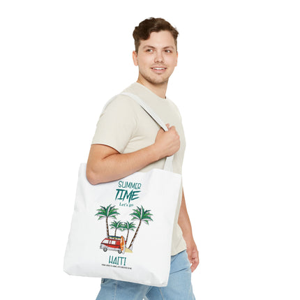 Summer Time Haiti Limited Edition Tropical Design Tote Haitian Beach Vibes - CreoleSizzle