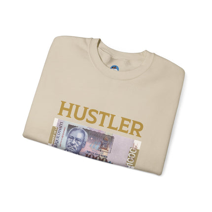 Haitian Hustler Crewneck Sweatshirt Unisex Entrepreneur Streetwear Bold Banknote Graphic Pullover
