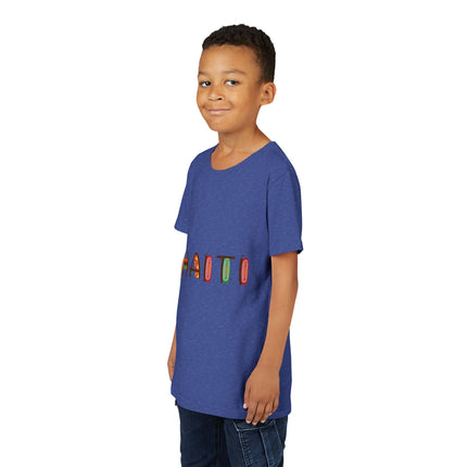 Haitian Pride Youth T-Shirt Kids Short Sleeve Graphic Tee Cultural Roots & Heritage Apparel Summer Vacation Shirt