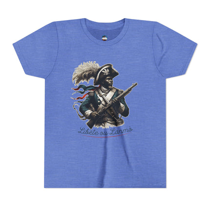 Liberté ou La Mort Youth T-Shirt Haitian Revolutionary Graphic Tee Cultural Pride Kids Apparel Bold Heritage Gift