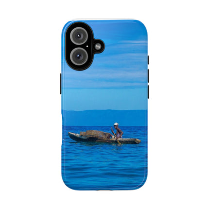 Haitian Fisherman Phone Case – Coastal Art Design – Durable, Stylish Caribbean Inspired Case - CreoleSizzle