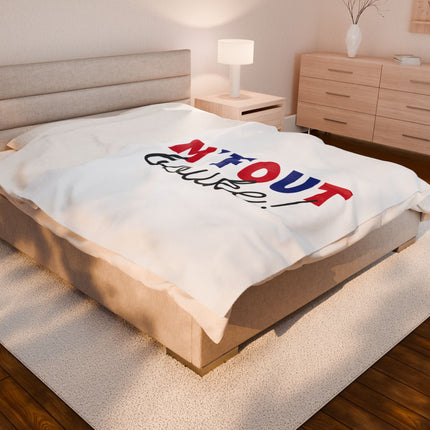 M’FOUT Bouke Haitian Humor Plush Blanket Limited Edition Creole Expression Series - CreoleSizzle