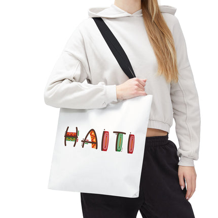 Haiti Art Limited Edition Heritage Tote Bag African Roots Design - CreoleSizzle