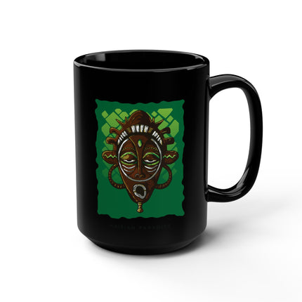 Haitian Paradise Mask of the Ancestors 15oz Premium Heritage Coffee Mug