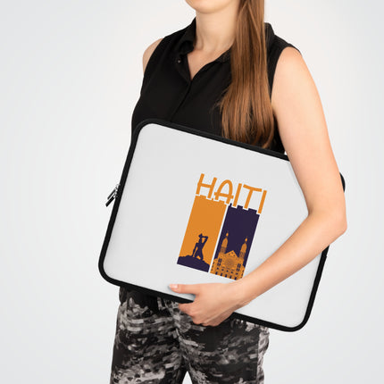 Ayiti Soulscape Neg Marron Cathedral Heritage Laptop Sleeve Faith Freedom Collection - CreoleSizzle