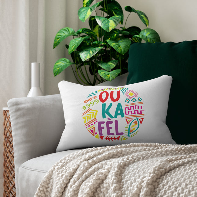 Ou Ka Fè’l You Can Do It Pillow Premium Creole Encouragement Design - CreoleSizzle