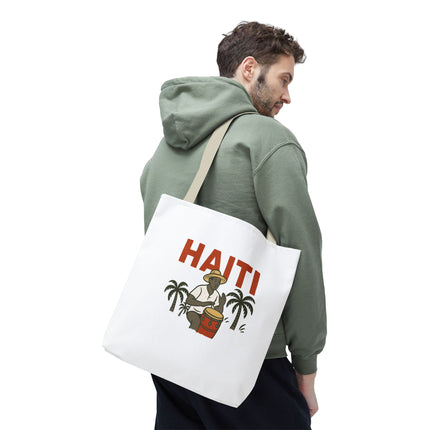 Haiti’s Heartbeat Limited Edition Heritage Tote Agricultural Roots Design - CreoleSizzle