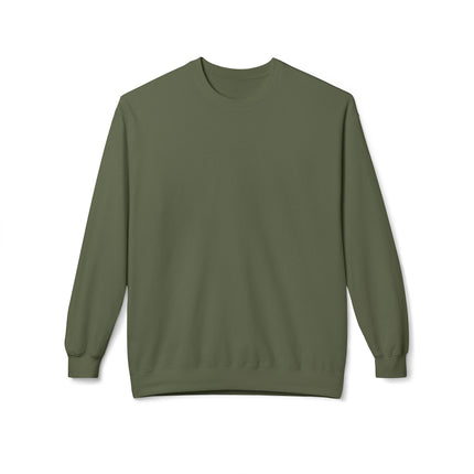 M’Fout Bouke Colorful Motivational Crewneck Sweatshirt Unisex Fleece Cozy Humor & Lifestyle Apparel