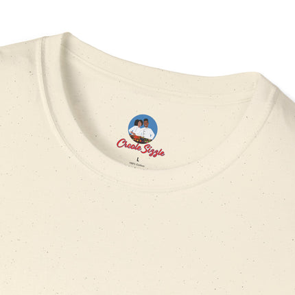 Kè Kontan Happy Heart Minimalist T-Shirt Creole Joy Collection Unisex Softstyle Tee