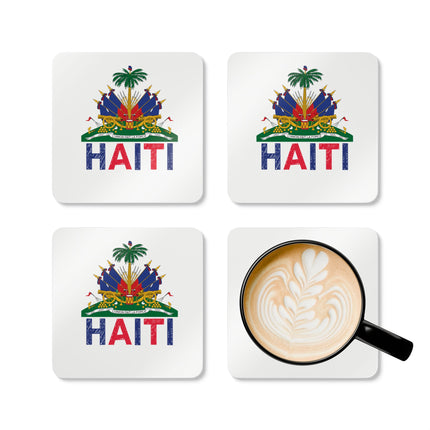 First Ayiti A Child's Pride Coaster Set Kreyòl Heritage Crayon Art Coasters