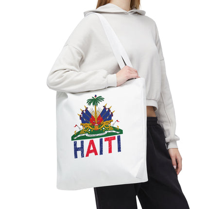 Ayiti Crayon Emblem Educational Heritage Tote Bag Diaspora Kids Edition - CreoleSizzle