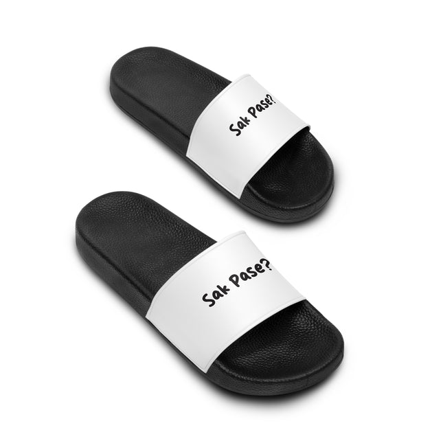Sak Pasè Heritage Womens Slide Sandals Limited Creole Greeting Edition