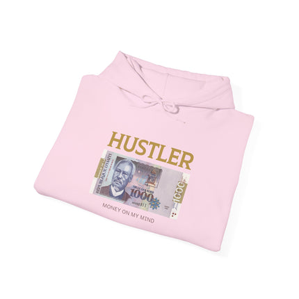 Hustler Spirit Hoodie Haitian 1000 Goud Graphic Unisex Streetwear Motivational Heavy Blend Sweatshirt
