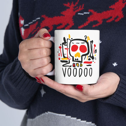 Voodoo Vibrations Limited Afro Haitian Spiritual Power Mug Bold Heritage Cultural Pride Design - CreoleSizzle