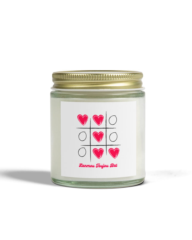 Love Candle Lanmou Toujou Bat Haitian-Inspired Romantic Gift Scented Candles, Coconut Apricot Wax (4oz, 9oz) - CreoleSizzle