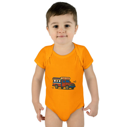 Ride of Culture Haitian Tap-Tap Baby Bodysuit Infant Caribbean Series Premium Unisex Onesie Unique Baby Wear