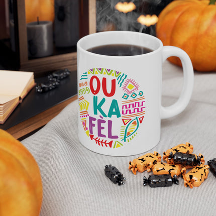 Ou Ka Fè’l Limited Heritage Edition Ceramic Mug Creole Affirmation Design - CreoleSizzle