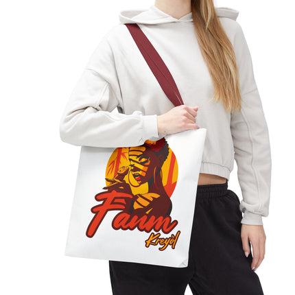 Fanm Kreyòl Limited Edition Heritage Tote Creole Woman Empowerment Design - CreoleSizzle