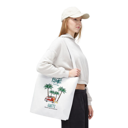 Summer Time Haiti Limited Edition Tropical Design Tote Haitian Beach Vibes - CreoleSizzle