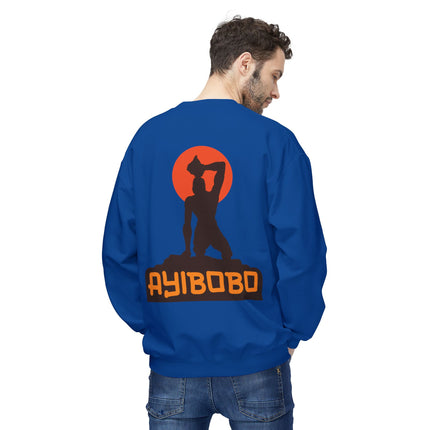 Ayibobo Legacy Spiritual Haitian Heritage Crewneck Sweatshirt Afro-Spiritual Series Unisex Midweight Fleece