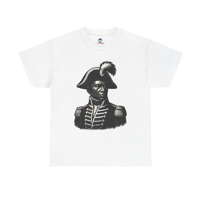 The Visionary’s Gaze Haitian Hero Tribute Tee Revolutionary Legacy Series Unisex Heavy Cotton T-Shirt