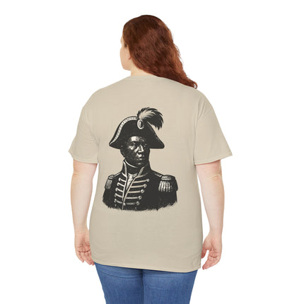 The Visionary’s Gaze Toussaint-Inspired Graphic T-Shirt Haitian Freedom Series Unisex Heavy Cotton T-Shirt