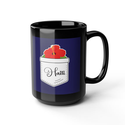 Haiti with Hibiscus Tropical Identity Special Edition Premium Coffee Mug Nature Lover's Drinkware
