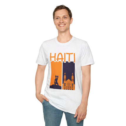 Faith & Fire Negre Marron Cathedral Legacy T-Shirt Haitian Spirit Series Unisex Premium Crewneck Haiti Graphic Tee