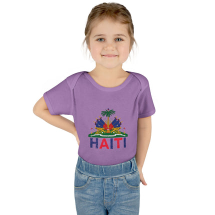 Ayiti in Crayon Haitian Pride Infant Baby Bodysuit Cultural Heritage Baby Onesie Diaspora Babywear Cute Baby Clothes