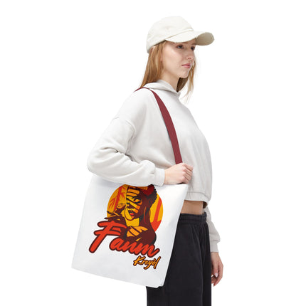 Fanm Kreyòl Limited Edition Heritage Tote Creole Woman Empowerment Design - CreoleSizzle