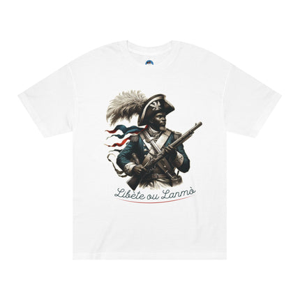 Liberty or Death  Haitian Freedom Cry T-Shirt Revolutionary Icons Series Unisex Premium Crewneck Classic Tee