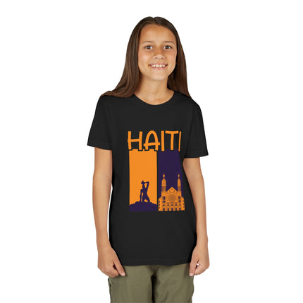 The Spirit of Haiti Youth Cultural Pride Tee Freedom & Faith Design Kids Premium Short Sleeve