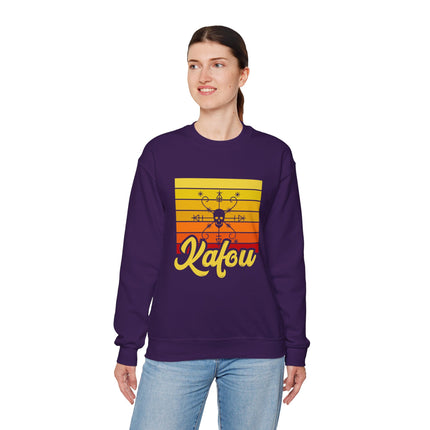 Exclusive Kafou Sweatshirt Symbol of Strength Culture and Spirituality with Comfort and Style - CreoleSizzle