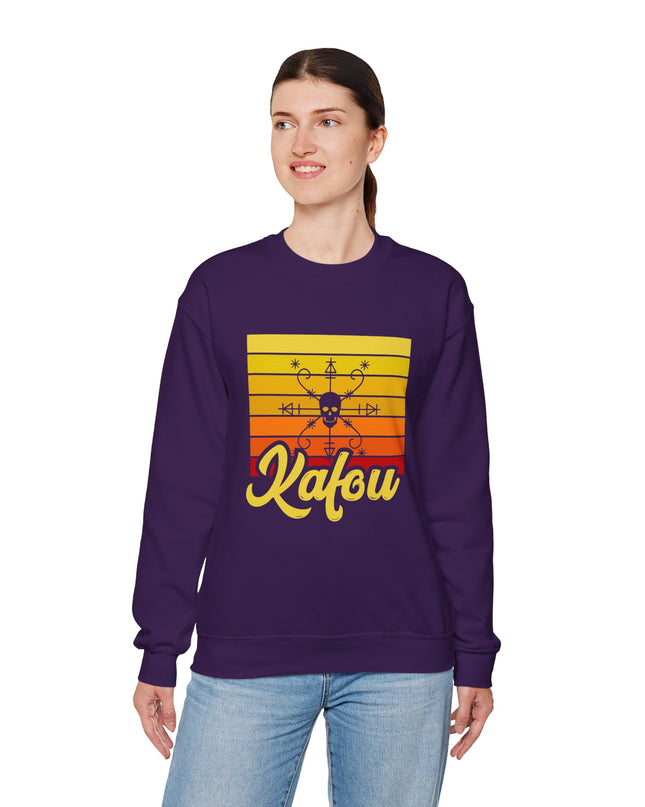 Exclusive Kafou Sweatshirt Symbol of Strength Culture and Spirituality with Comfort and Style - CreoleSizzle