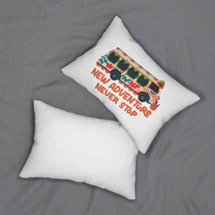 New Adventure Never Stop Tap-Tap Journey Pillow Haitian Premium Travel Spirit Design - CreoleSizzle