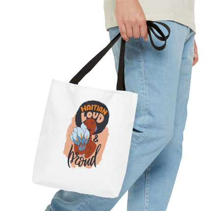 Haitian Loud & Proud Premium Cultural Tote Bags Limited Artist Edition - CreoleSizzle