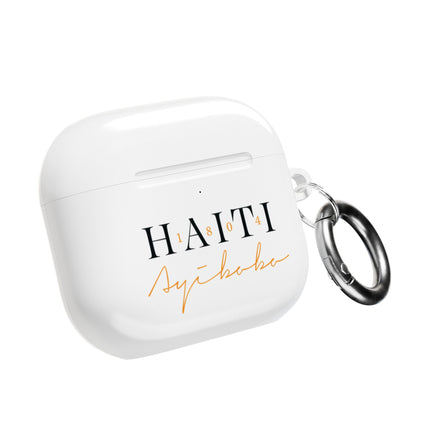 Haiti 1804 Ayibobo Heritage Pride AirPods Case Elegant Independence Edition