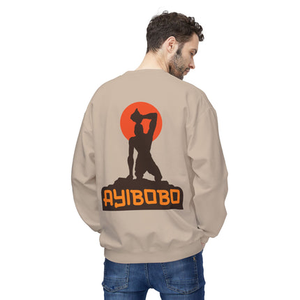 Ayibobo Legacy Spiritual Haitian Heritage Crewneck Sweatshirt Afro-Spiritual Series Unisex Midweight Fleece