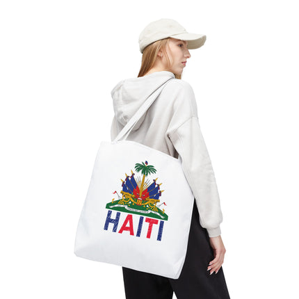 Ayiti Crayon Emblem Educational Heritage Tote Bag Diaspora Kids Edition - CreoleSizzle