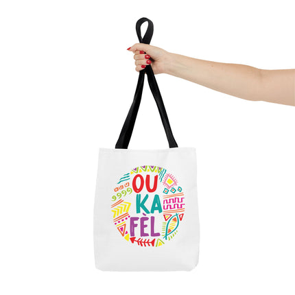 Ou Ka Fè’l Limited Edition Creole Motivation Tote Inspirational Haitian Design - CreoleSizzle