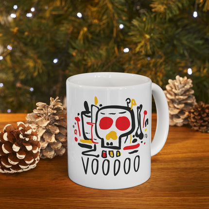 Voodoo Vibrations Limited Afro Haitian Spiritual Power Mug Bold Heritage Cultural Pride Design - CreoleSizzle